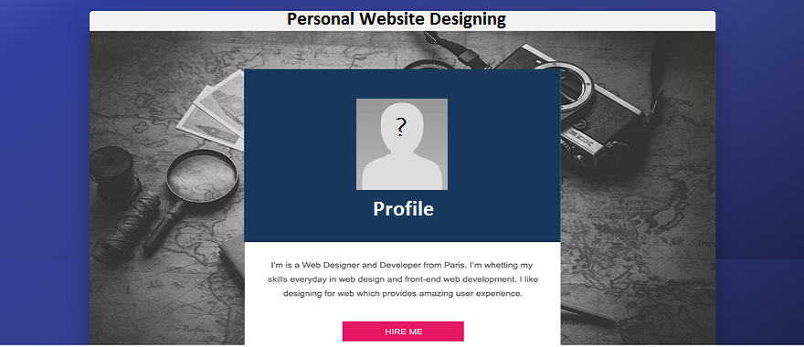 Personal Website Designing