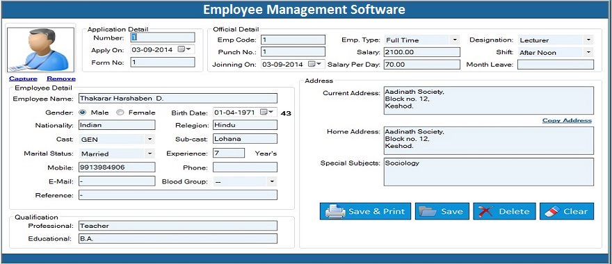Employee Management Software