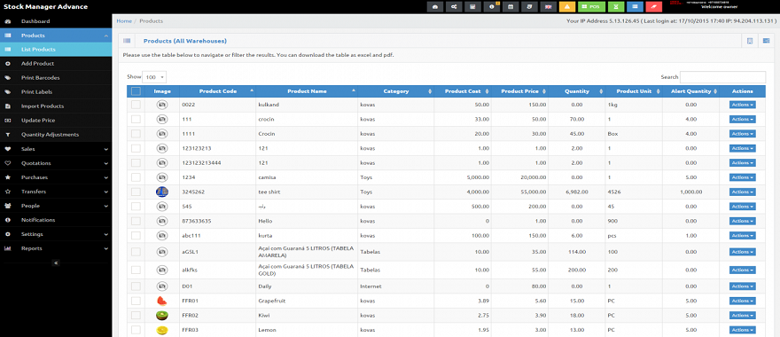 Inventory Management Software